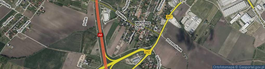 Zdjęcie satelitarne Szczęśliwa ul.